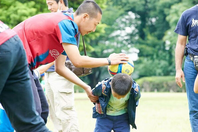 フリースタイルフットボール体験