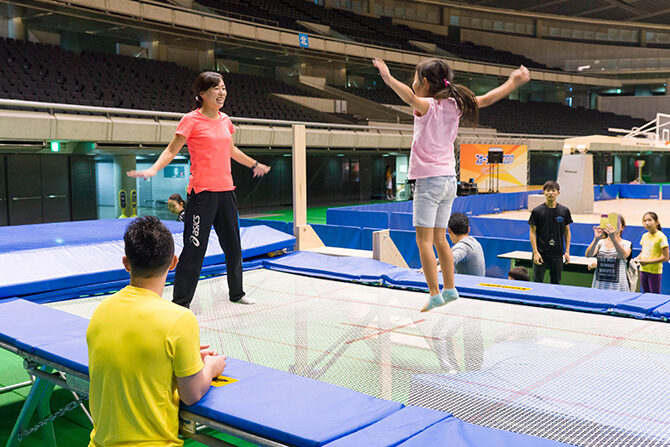 トランポリン体験