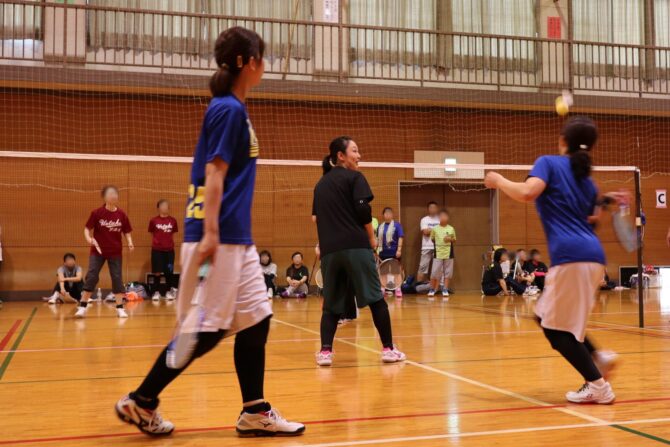 ファミリーバドミントン体験