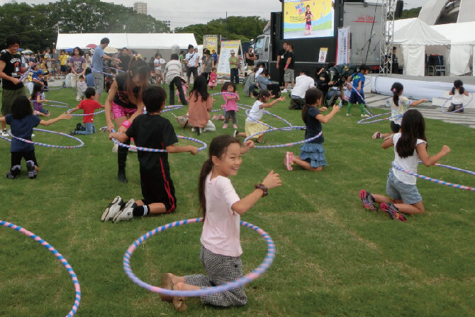 フラフープ体験